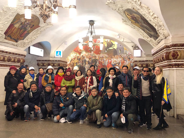 Xi măng Cẩm Phả tổ chức du lịch Liên Bang Nga cho khách hàng tiêu biểu