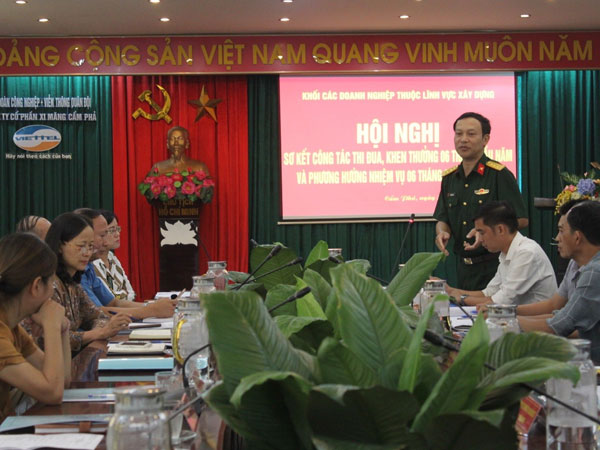 Hội nghị sơ kết công tác thi đua, khen thưởng của khối thi đua các doanh nghiệp thuộc lĩnh vực xây dựng tỉnh Quảng Ninh