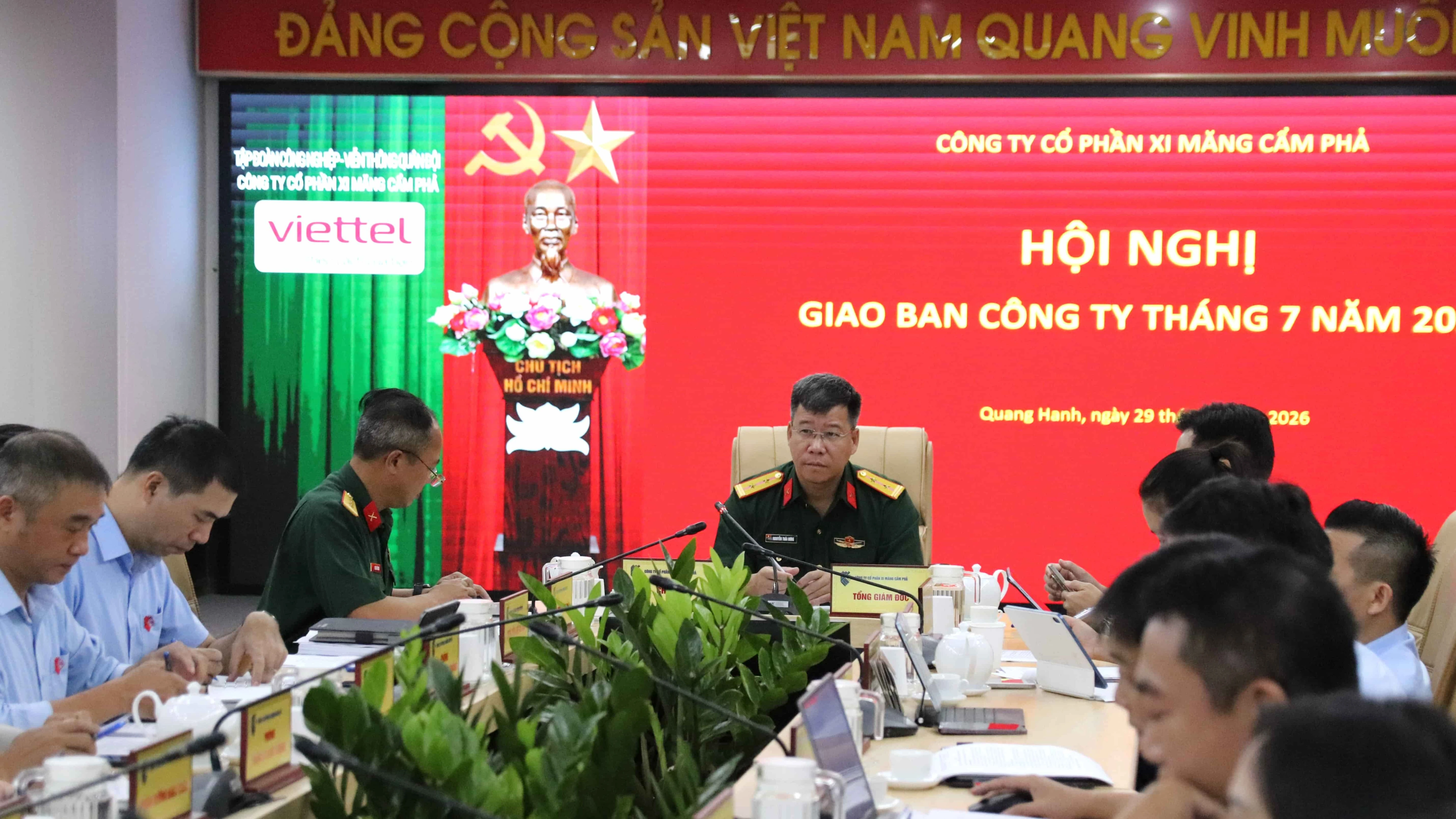 XI MĂNG CẨM PHẢ TỔ CHỨC HỘI NGHỊ GIAO BAN THÁNG 7/2026